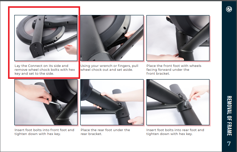 My Bike Pedals will not move ( Wheel Chock ) EX-Series